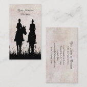 Pferdereiten Stabile Reitkarten Visitenkarte (Vorne/Hinten)