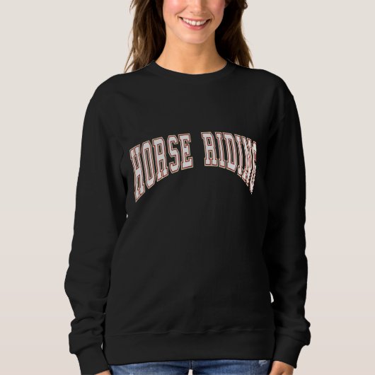 Pferdereiten Sweatshirt (Vorderseite)