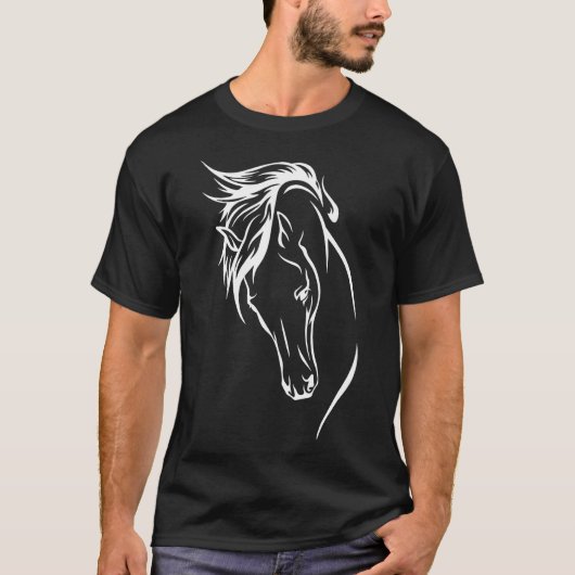 Pferdereiten T-Shirt (Vorderseite)