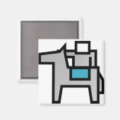 Pferdereiter 2 magnet (Vorderseite/Rückseite)