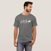 Pferdereiter - Evolution eines Pferderenners - Fun T-Shirt (Vorne ganz)