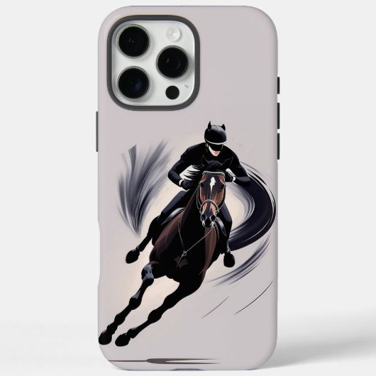 Pferdereiter Galloping Case-Mate iPhone Hülle (Rückseite)