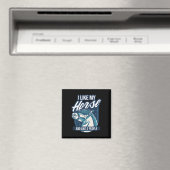Pferdereiter - Ich mag mein Pferd & Amp; 3 Persone Magnet (In Situ (Geschirrspüler))