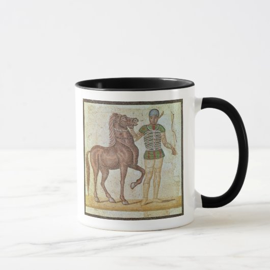 Pferdereiter in laufenden Farben Tasse (Rechts)