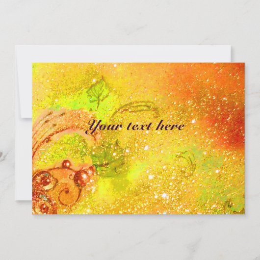 PFERDEREITER, MUSIK IN DER NACHT, gelbe Glitzern (Vorderseite)