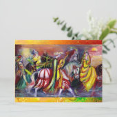 PFERDEREITER, MUSIK IN DER NACHT, gelbe Glitzern Ankündigung (Stehend Vorderseite)