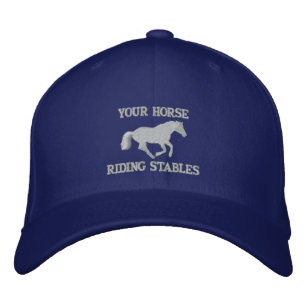 Pferdereiter oder stabile Inhaber Bestickte Kappe