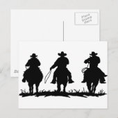 Pferdereiter Postkarte (Vorne/Hinten)