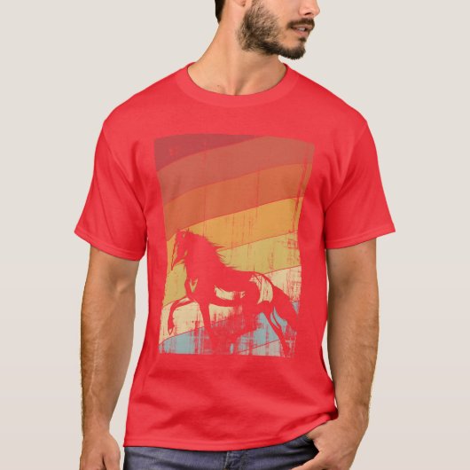 Pferdereiter Vintag T-Shirt (Vorderseite)
