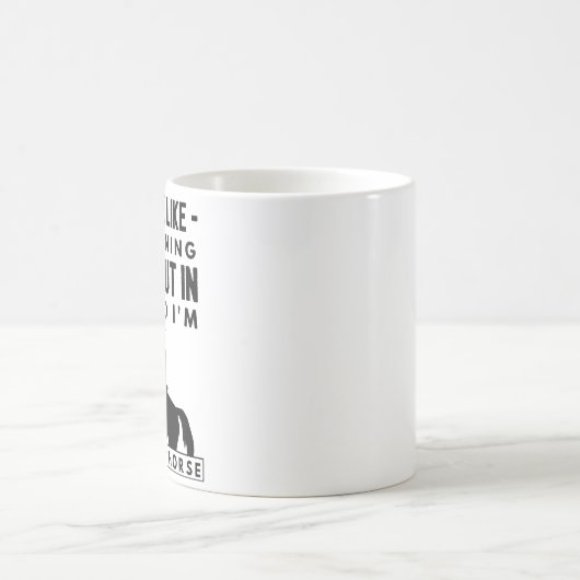 Pferdereitkaffee-Tasse - in meinem Kopf reite ich Kaffeetasse (Mittel)