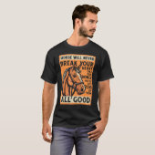 Pferdereitposter Ein Pferd wird niemals Ihr brech T-Shirt (Vorne ganz)