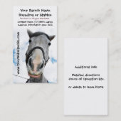 Pferdereitställe oder Boarding-Dienstleistungen Visitenkarte (Vorne/Hinten)