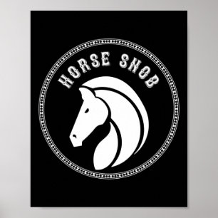 Pferderennbahn Snob Pony Pferderücken Reiten Kleid Poster