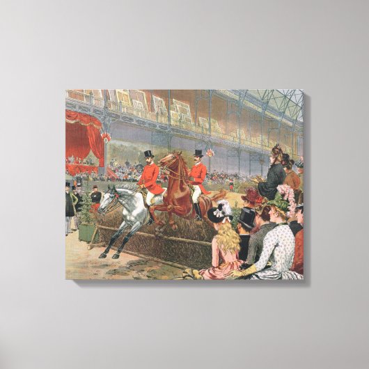 Pferderennen, 1886 leinwanddruck (Vorderseite)