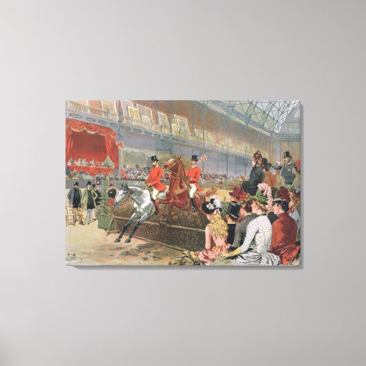 Pferderennen, 1886 leinwanddruck (Vorderseite)