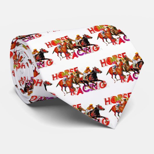 Pferderennen-Aktion Krawatte (Gerollt)