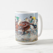 Pferderennen | Angelo Jank Kaffeetasse (VorderseiteRechts)