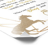 Pferderennen-Brautparty-Spiel Fotodruck (Ecke)