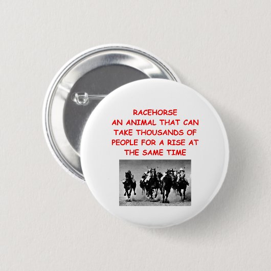 Pferderennen Button (Vorne & Hinten)