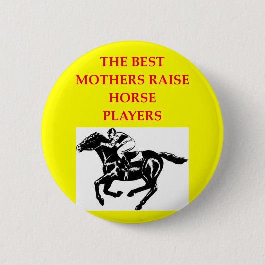 Pferderennen Button (Vorderseite)