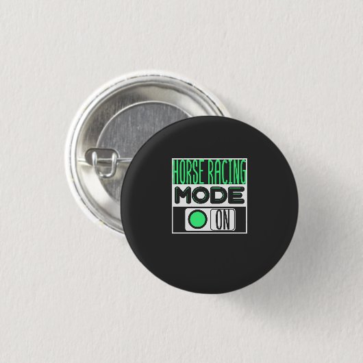 Pferderennen Button (Vorne & Hinten)