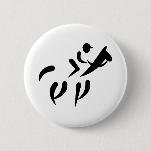 Pferderennen Button (Vorderseite)