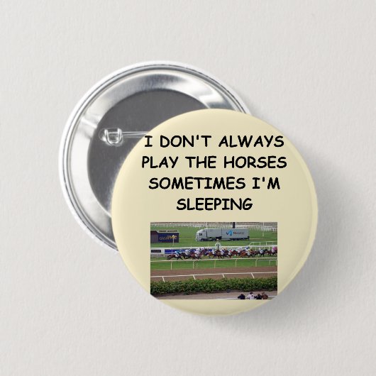 Pferderennen Button (Vorne & Hinten)