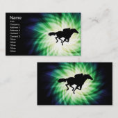 Pferderennen; Cool Visitenkarte (Vorne/Hinten)