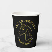 Pferderennen Derby Day Race Night Stilvoll Pappbecher (Vorderseite)