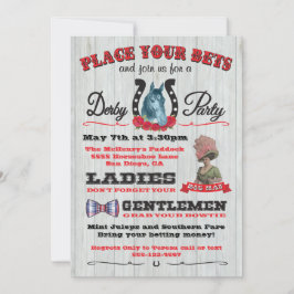 Pferderennen Derby Party Plakat Einladung