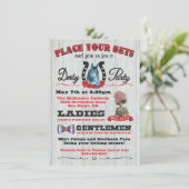 Pferderennen Derby Party Plakat Einladung (Stehend Vorderseite)