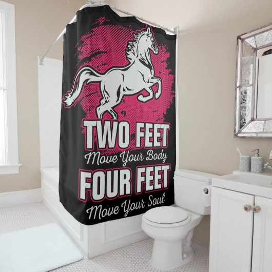 Pferderennen Duschvorhang (Beispiel)