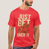 Pferderennen einfach überspringen Tiere Racer T-Shirt (Vorderseite)