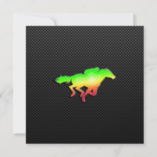 Pferderennen Einladung (Rückseite)