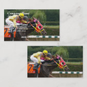 Pferderennen-EndVisitenkarte Visitenkarte (Vorne/Hinten)