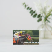 Pferderennen-EndVisitenkarte Visitenkarte (Stehend Vorderseite)