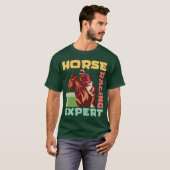 Pferderennen Epert Horseback Pferdereiten Vint T-Shirt (Vorne ganz)