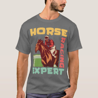 Pferderennen Epert Horseback Pferdereiten Vint T-Shirt