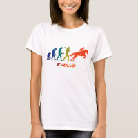Pferderennen Evolution Silhouette Jockey Design
