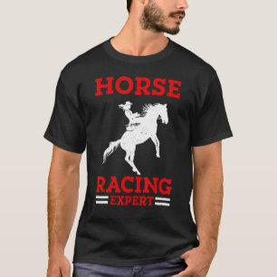 Pferderennen Experte Jokey Racer Derby Gallop für T-Shirt