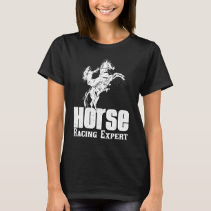 Pferderennen Experte Jokey Rennfahrer Derby Galopp T-Shirt