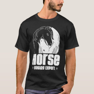 Pferderennen Experte Jokey Rennfahrer Derby Galopp T-Shirt