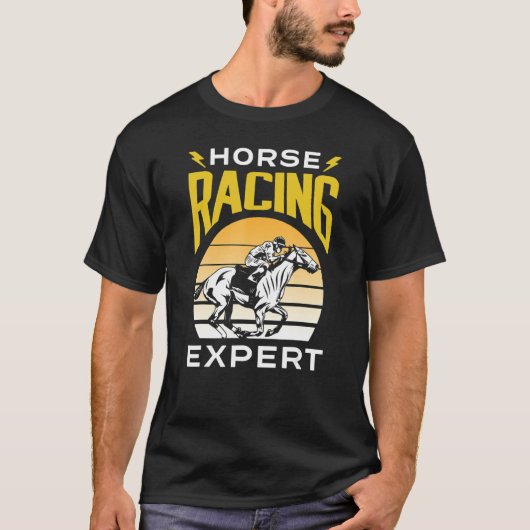 Pferderennen Expertenpferde Rennen T-Shirt (Vorderseite)