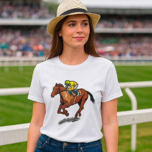 Pferderennen Frauen T-Shirt