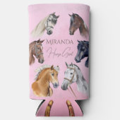 Pferderennen Geburtstagsgeschenke für Pferde Selters Dosenkühler (Vorderseite)