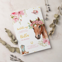 Pferderennen Geburtstagsparty Bohemisch Cowgirl Ge