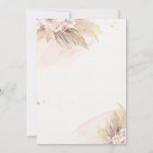 Pferderennen Geburtstagsparty Bohemisch Cowgirl Ge Einladung (Rückseite)