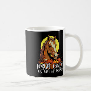 Pferderennen Halloween-Kostümreittrick oder Kaffeetasse