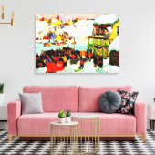 Pferderennen im Winter von Clarence Gagnon Leinwanddruck (Insitu (Wohnzimmer))