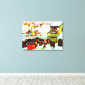 Pferderennen im Winter von Clarence Gagnon Leinwanddruck (Insitu (Holzboden))